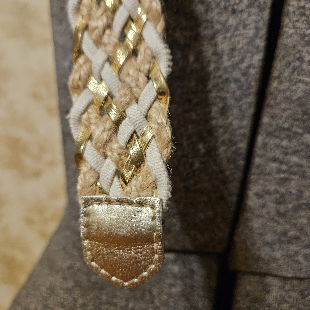 Vintage 80s Boho Style Braided Belt - Picture 4 of 7